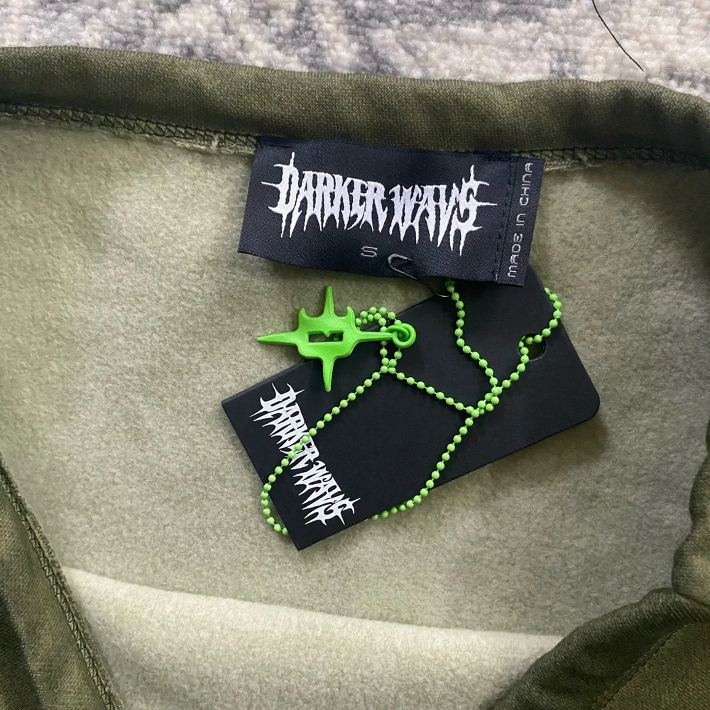 Darker Wavs DollsKill | NWT’s Cyber Y2K drawstring mini lowrise sweat skirt - Picture 6 of 9